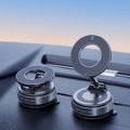 Magnetic car mount on dashboard